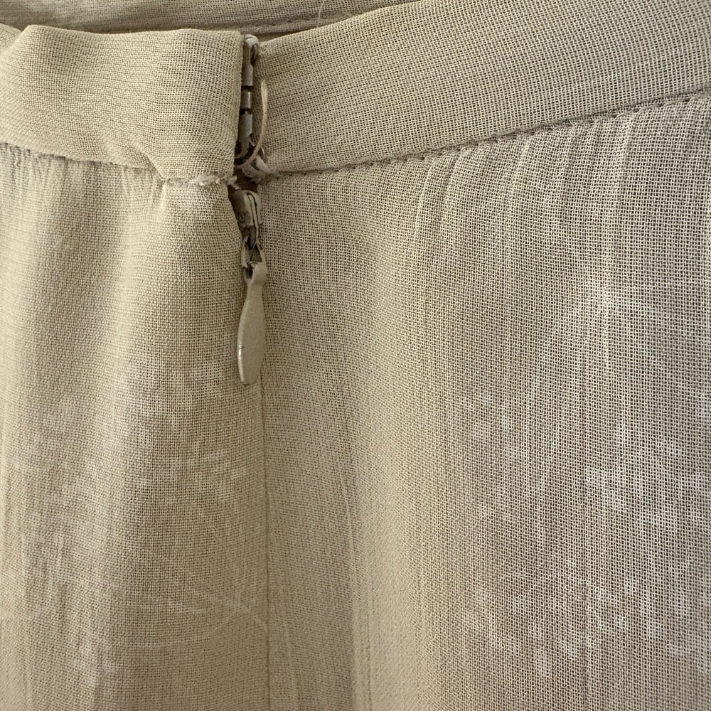 Vtg Y2K Oscar De La Renta Ivory Floral Midi Skirt Grandmacore Old Money Bridal - Picture 6 of 13